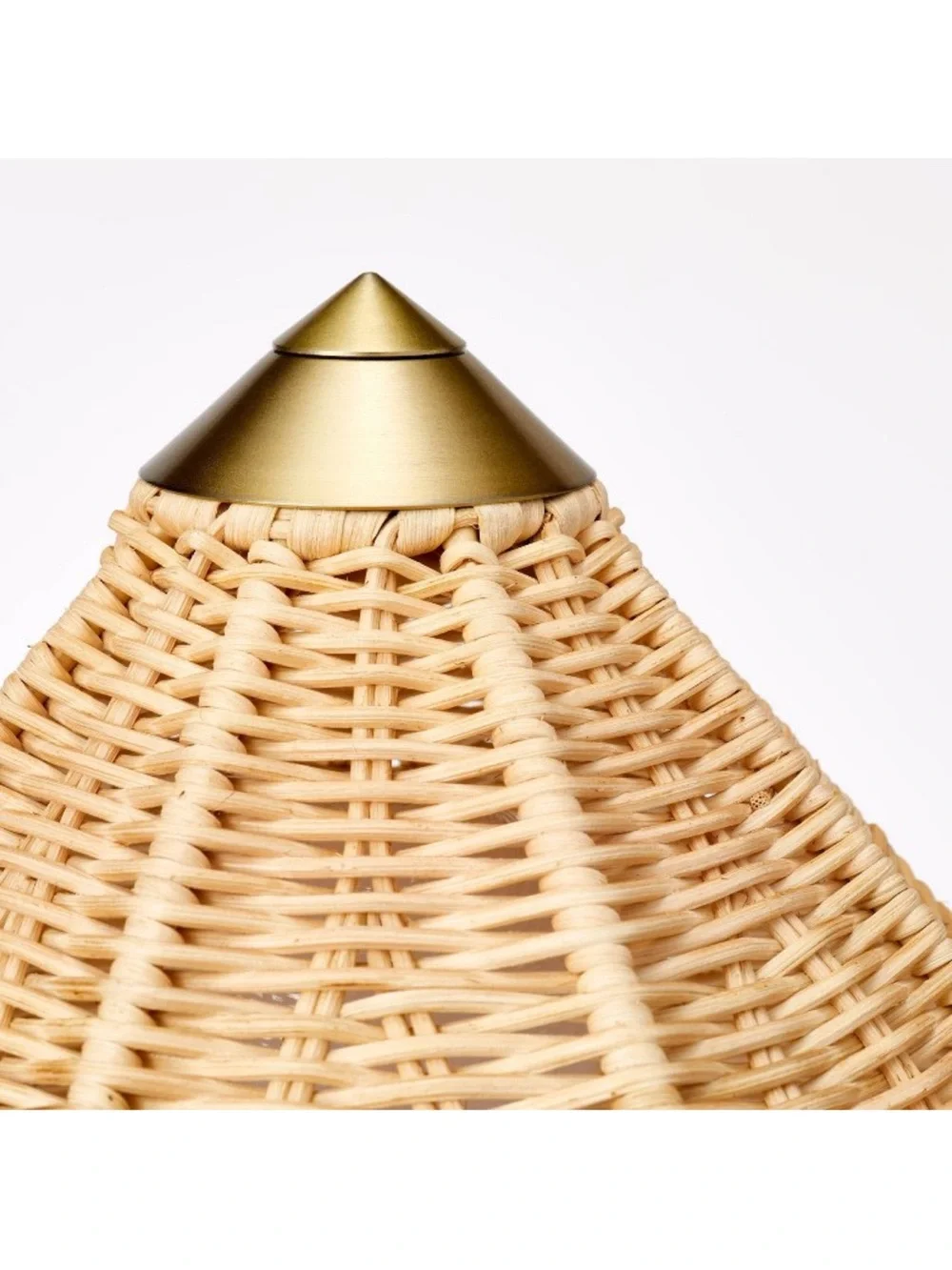 Studio McGee Rattan Shade Table Lamp in Natural and Brass